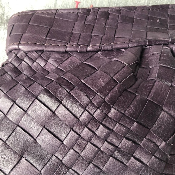 Lauran Merkin Woven Leather Clutch Bag - Picture 6 of 11